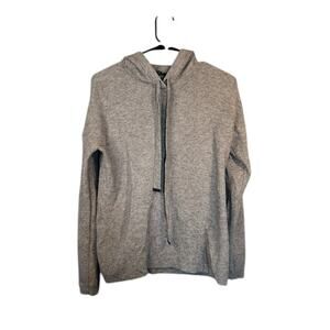 Cyrus Gray Hooded Drawstring Long Sleeve Knit Pullover Sweater Women’s XS